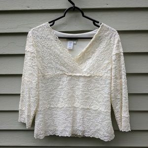 Cream-colored shirt Coldwater Creek